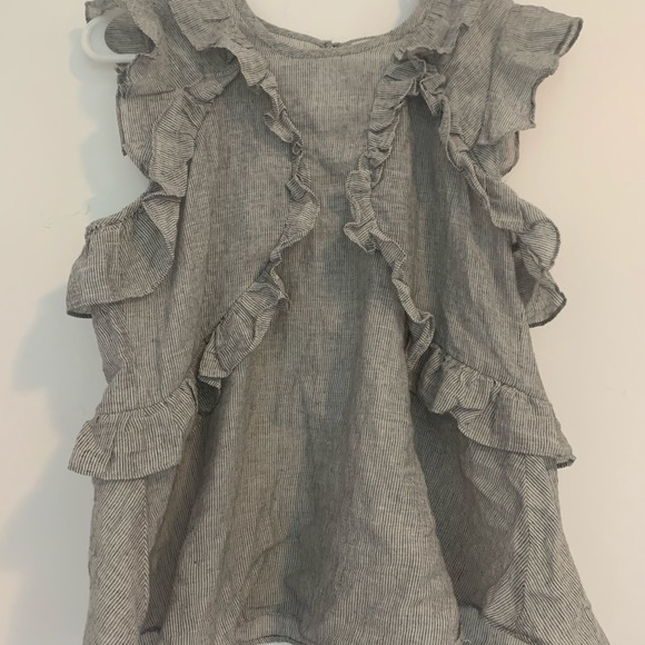 NWT greylin striped ruffle top small - Picture 3 of 8